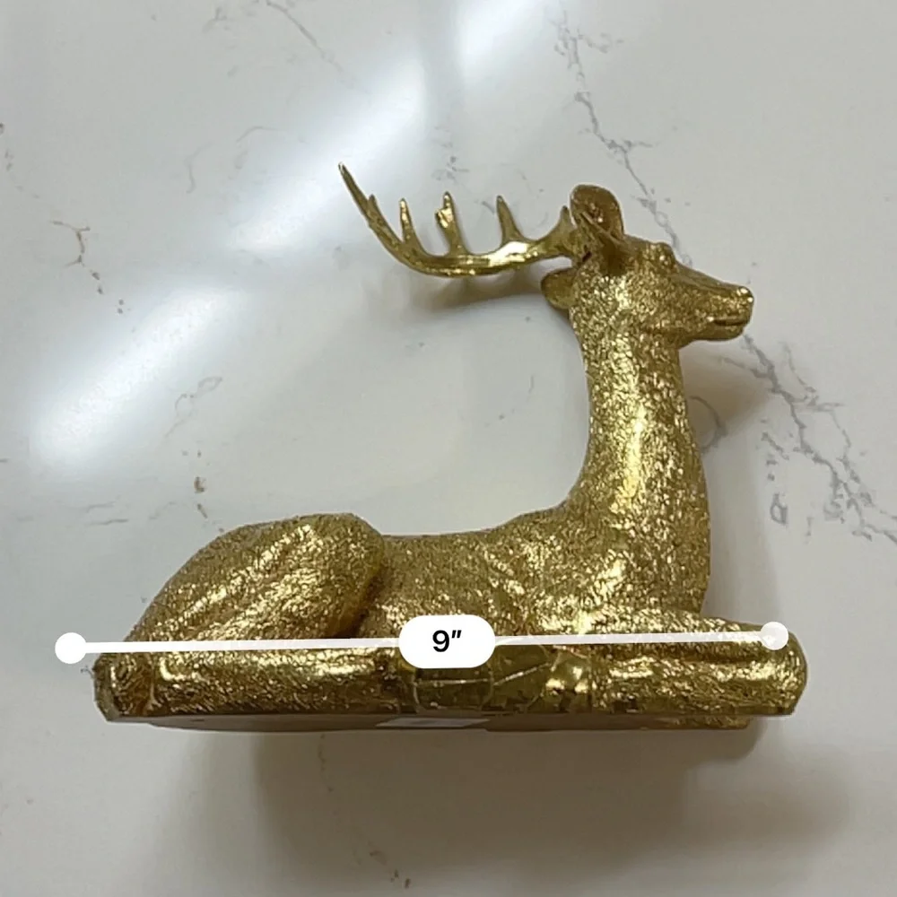 Z GALLERIE WOODLAND DEER GOLD 8